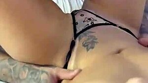 intimate tease with urach's ex builds to creamy finish