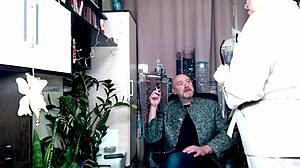 Ever Wondered How Far An Elderly Secretary's Juicy Pussy Stretches On Camera?