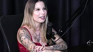 fiery redhead isadora closel flaunts huge tits admits exhibitionist past joins swingers sways carnival in wild spot