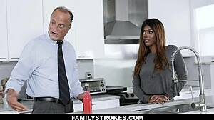 What if ebony stepsis tittyfucks stepbro's monster cock next?