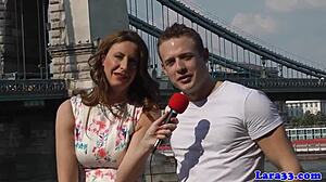 Stockinged British Milf Bent for Intense Doggystyle Pounding