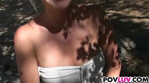 Sweet teen Casi James craves big cock POV ride