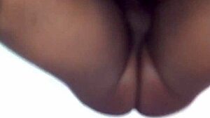 bbw black puta squirts and farts uncontrollably on huge cock during wet anal assfucking!