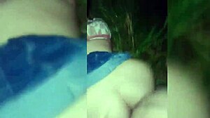 gostosa owes money no cash so pays with pussy in the woods 