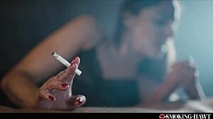 Smoking Sexy Babes Puff Cigarettes While Riding Huge Cocks In Pov