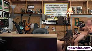 pretty brunette gets rammed hard by pawn guy pov