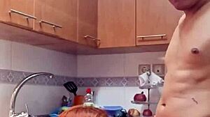 I spot my sexy mother-in-law in the kitchen. Can't resist and fuck her wildly