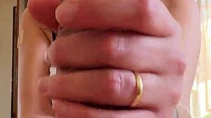 Jerking His Massive Morning Wood Bursts Huge Cumshot Load