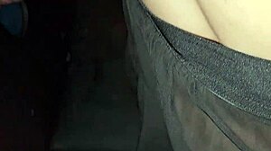 gloryhole surprise my crossdressing wife took huge black cock!