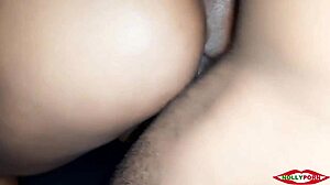 細身黒ギャルが超デカ黒チンポでハードアフリカン朝セックス