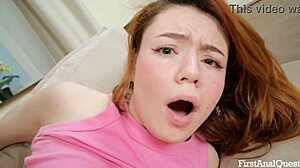 Firstanalquest Saucy Kitsune Liss Gapes Orgasms on Monster Cock Anal Ride