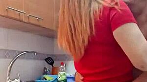 I spot my sexy mother-in-law in the kitchen. Can't resist and fuck her wildly