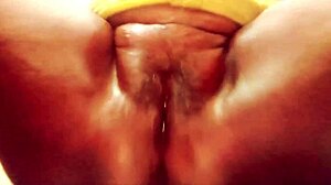 big titted indian housewife rams huge vegetable deep in wet pussy