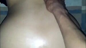 roommate's first anal pounding bent over doggystyle with huge cock gaping her tight latina ass