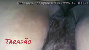 Hairy mature pussy gets dripping cumshot after deepthroat choke on huge cock