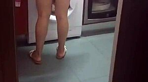 I spot my sexy mother-in-law in the kitchen. Can't resist and fuck her wildly