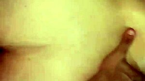 Chubby girlfriend's fat ass naked on bed begs for hot creampie filling.