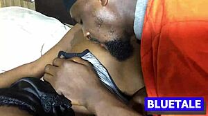 I bang this slim chick bent over her big clit shakes as she squirts hard