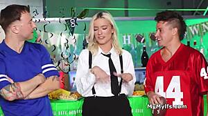 Barmaids Offer Free Use Sharing of Their Tight Wet Pussies