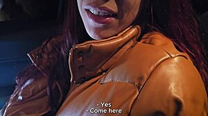 Latina Bookstore Girl Removes Condom for Car Cowgirl Creampie