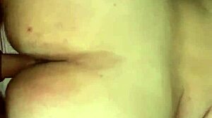 Chubby girlfriend's fat ass naked on bed begs for hot creampie filling.