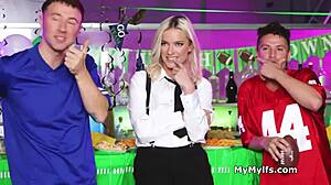 Barmaids Offer Free Use Sharing of Their Tight Wet Pussies