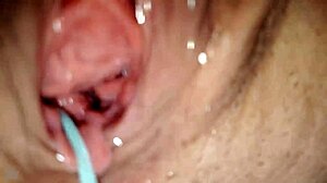 german tease drips her warm suggestive piss in slow golden stream