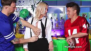 Barmaids Offer Free Use Sharing of Their Tight Wet Pussies