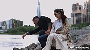 Shy nerdy coed Bloom Lambie takes raw pussy pounding hard