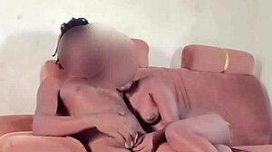 Monster Cock Tease from Sexy Neighbor Wife on Naked Sofa