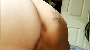 shaved milf pussy and fat ass tease big black cock interracial