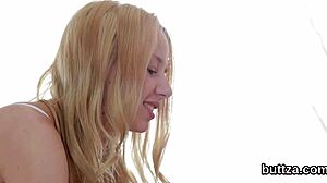 adorable skinny teen's tight holes get wrecked hard 😍🍑