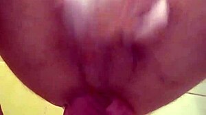 guy squirts hard from double sandal fisting stretching ass with monster cock help and whore moans