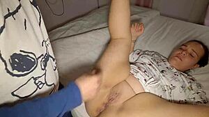 homemade pov of wife's big pussy getting filled up close