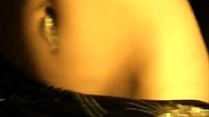 Brunette babe dances erotically stripping clothes in sexy glamour show!