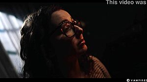 Nerdy girl wanders into ancient blonde vampire's gothic manor and falls under hypnotic spell in hidden chambers