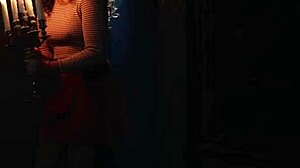 Nerdy girl wanders into ancient blonde vampire's gothic manor and falls under hypnotic spell in hidden chambers