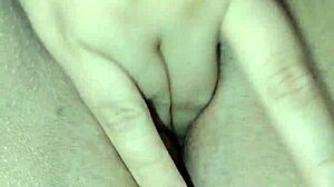 Babe spreads wide for intense closeup pussy masturbation explosion