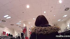 Supermarket tease turns into Czech teen's hardcore POV penetration