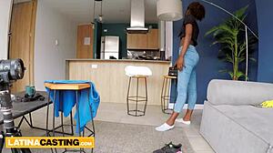 i cant believe this skinny ebony latina took my throbbing dick gaping anal