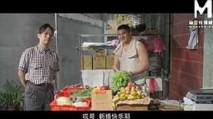 i couldn't resist cheating on hubby in the toilet with that gruff veggie stall owner's big cock