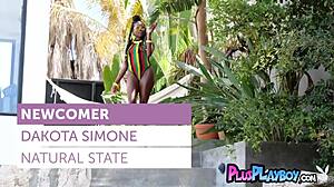 big ass ebony teases curves posing nude outdoors for erotic shoot