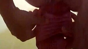 guy squirts hard from double sandal fisting stretching ass with monster cock help and whore moans