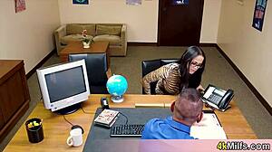 geeky asian secretary minx blows pov pro for promotion