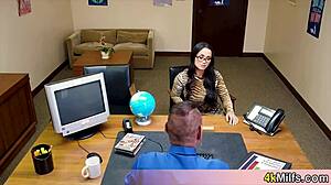 geeky asian secretary minx blows pov pro for promotion