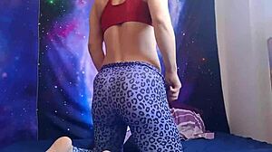 hairy woman with big clit and natural tits explores everything