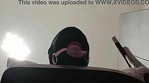 bound blindfolded ballgagged milf takes rough cock in mouth pussy ass nonstop