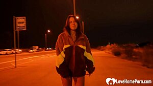 girlfriend teases then sucks my big cock outdoors in public