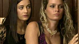 Watch this cute brunette teen with small tits and tattoos dive into her hottest lesbian lick session ever