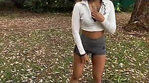 i trained hot with her in park then railed that tight latina ass